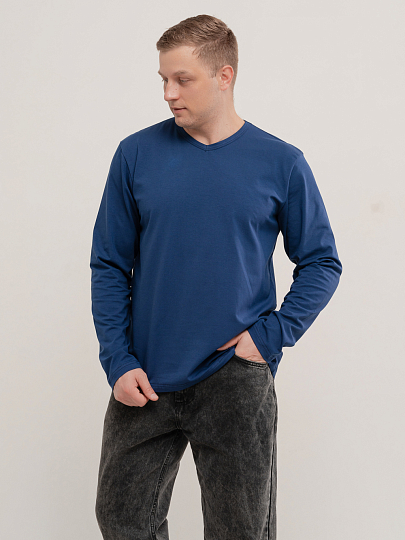 Лонгслив "Вольт" Тёмно-Синий арт.мк1283с